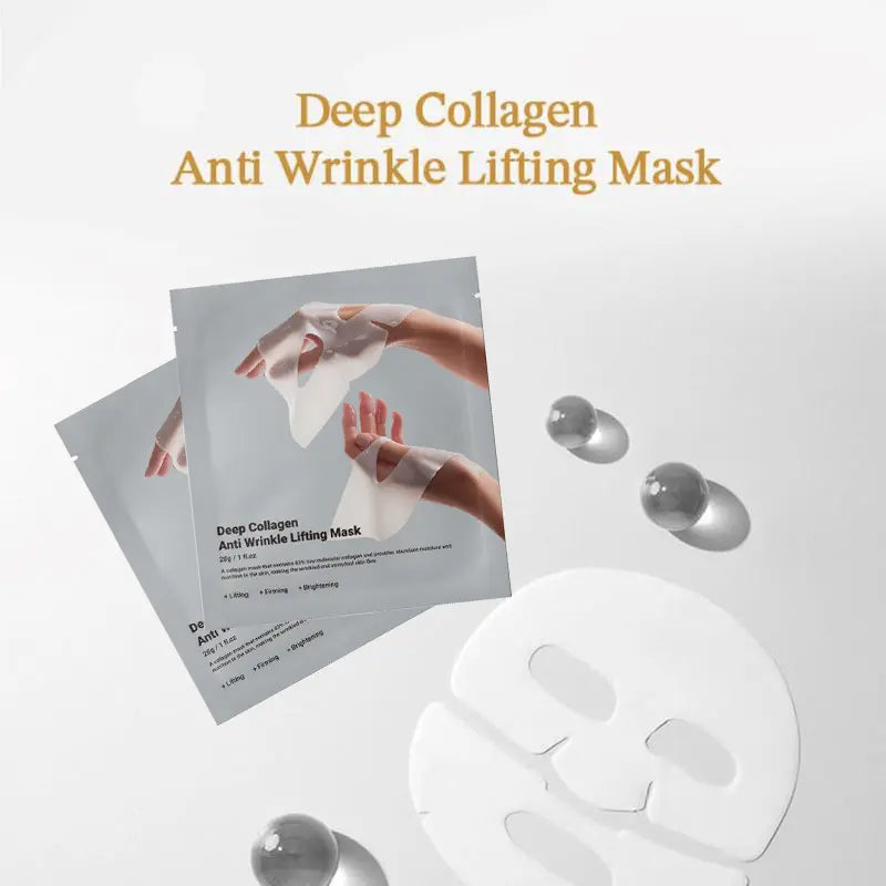 Qah-Deep Collagen Power Boosting Mask |Lifting Mask with Collagen - 5PCS
