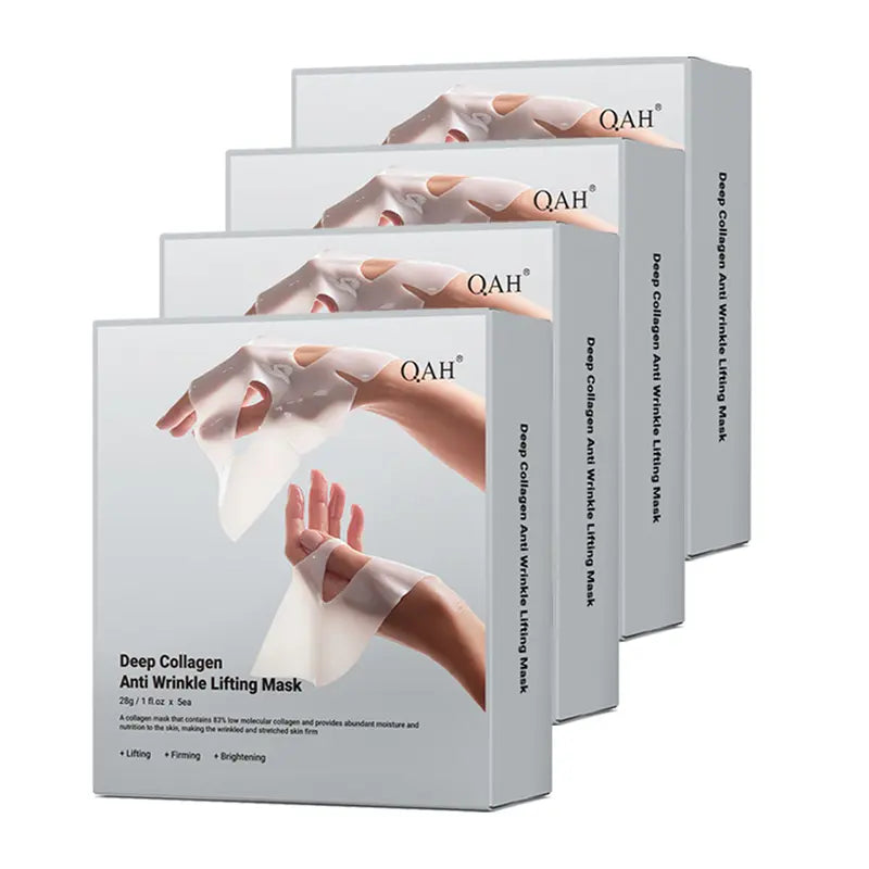 Qah-Deep Collagen Power Boosting Mask |Lifting Mask with Collagen - 5PCS