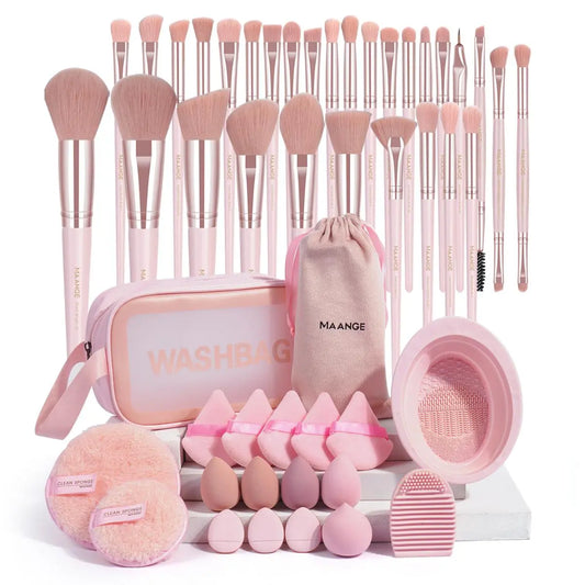 Makeup Brush/Beauty Tool Set, 49Pcs